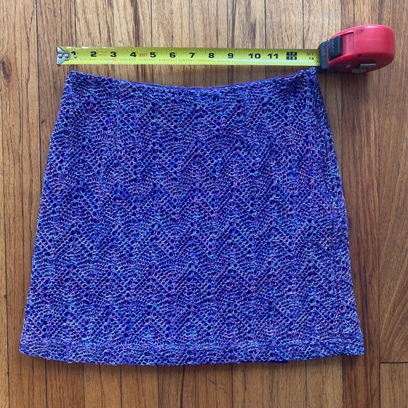 Vintage Express Crochet Mini Skirt - Picture 3 of 4